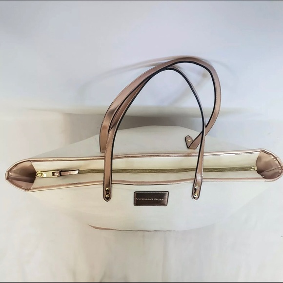Victoria's Secret Handbags - VS TOTE BAG BEIGE Rose Gold -LIMITED EDITION